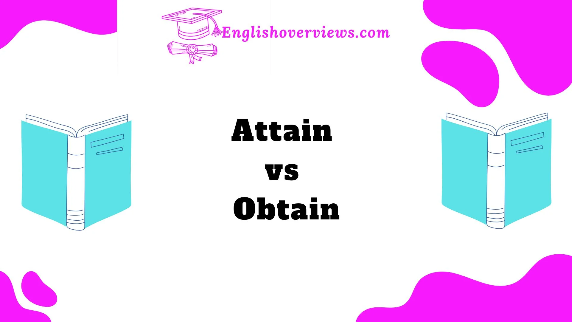 Attain vs Obtain