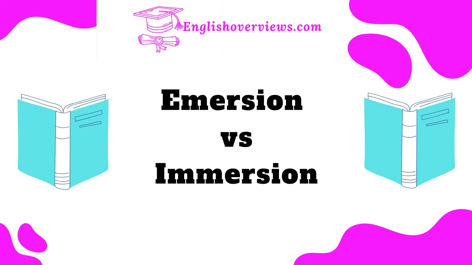 Emersion vs Immersion