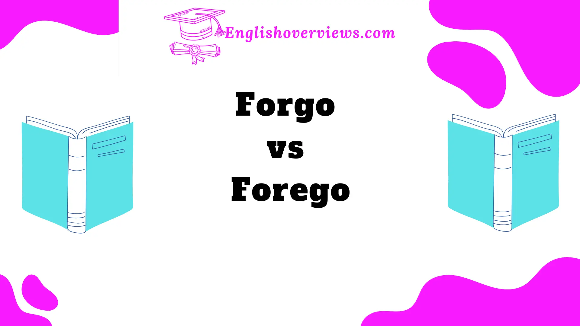 Forgo vs Forego