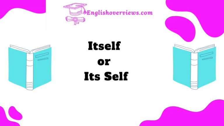 Itself or Its Self