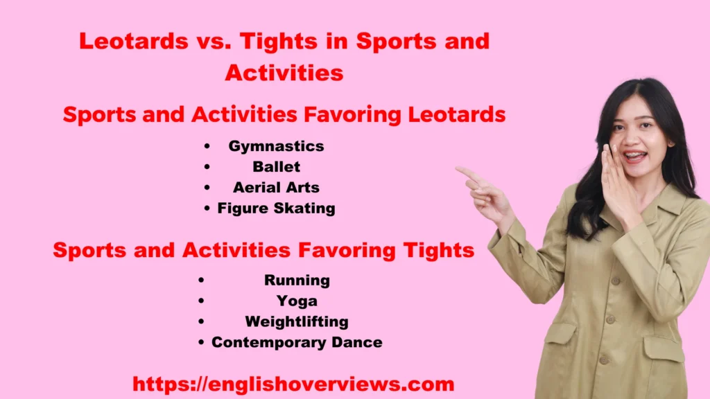 Leotards vs. Tights in Sports and Activities