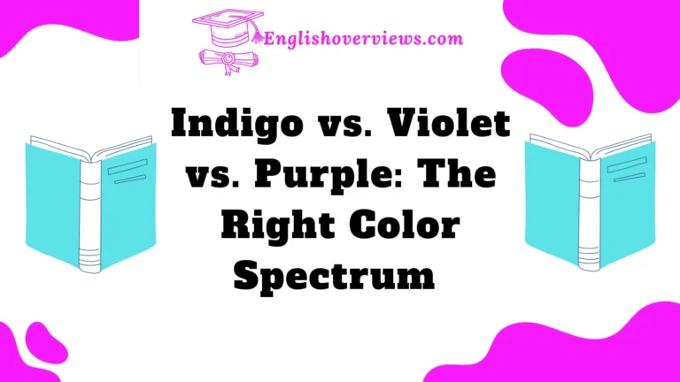 Indigo vs. Violet vs. Purple