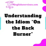 Understanding the Idiom “On the Back Burner”