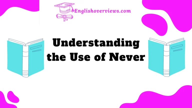 Understanding the Use of Never